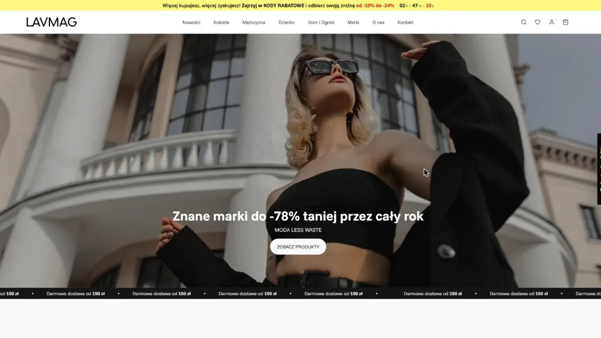 Sklep LavMag.eu na komputerze