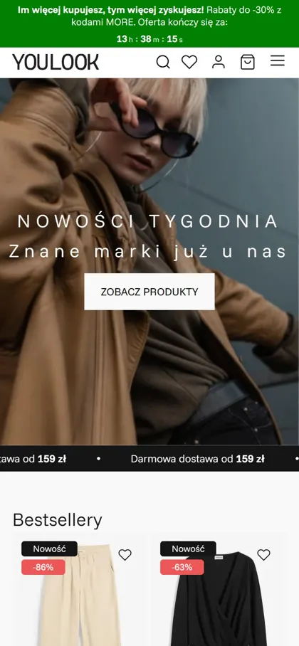 Sklep YouLook.pl na telefonie